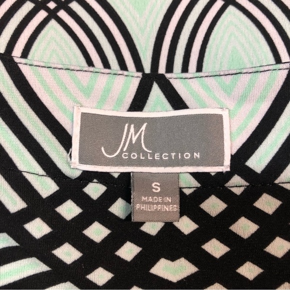 JM Collection Women’s Boho Style Tunic Grommet Trim neck & sleeve size small - Picture 4 of 5